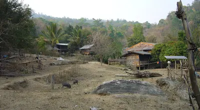 Plemiona górskie Kanchanaburi: Karenowie i trekking