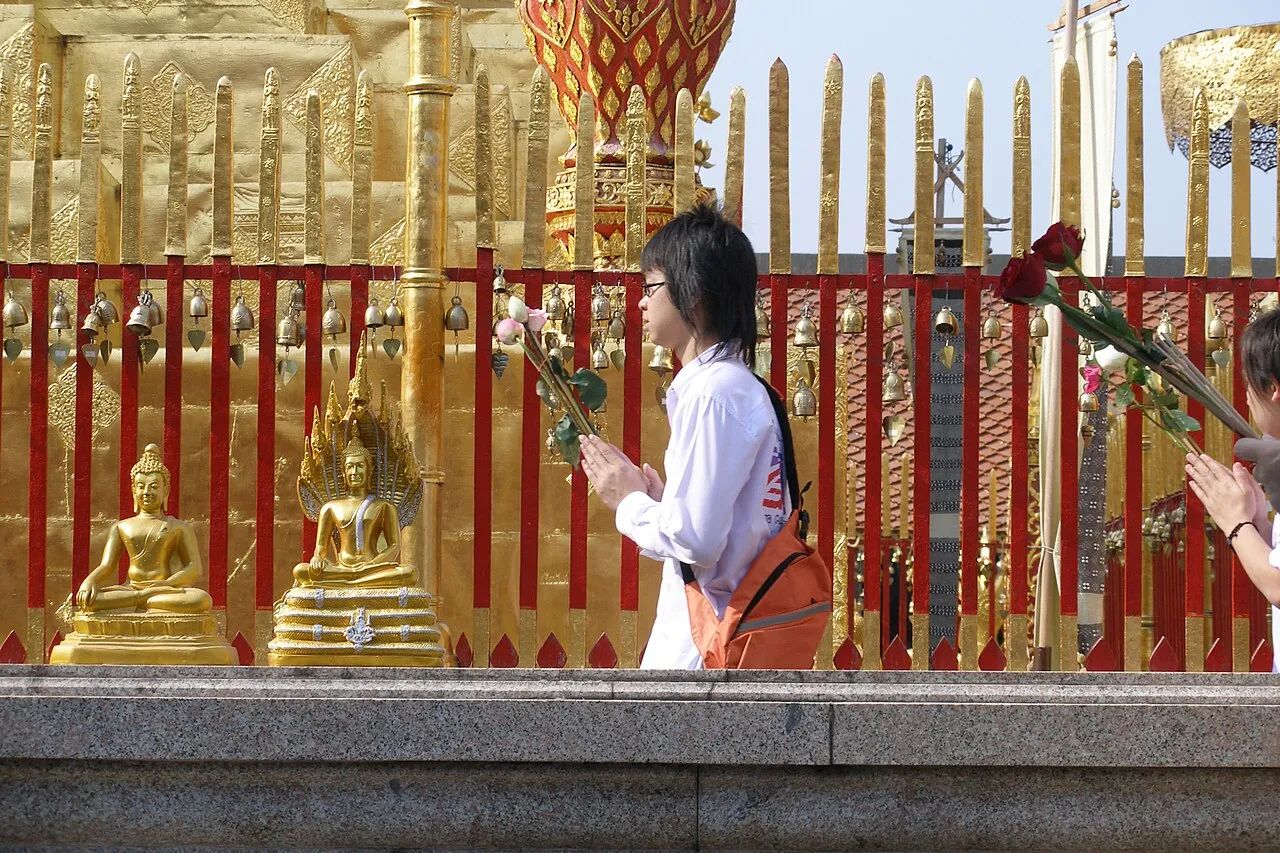 Świątynia Wat Phra That Doi Suthep w pobliżu Chiang Mai
